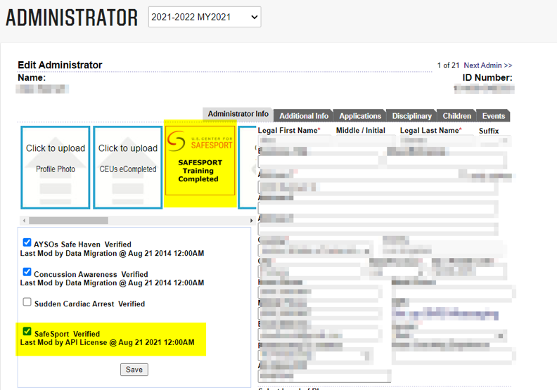 SafeSport Mandatory Training AYSO Volunteer Resources